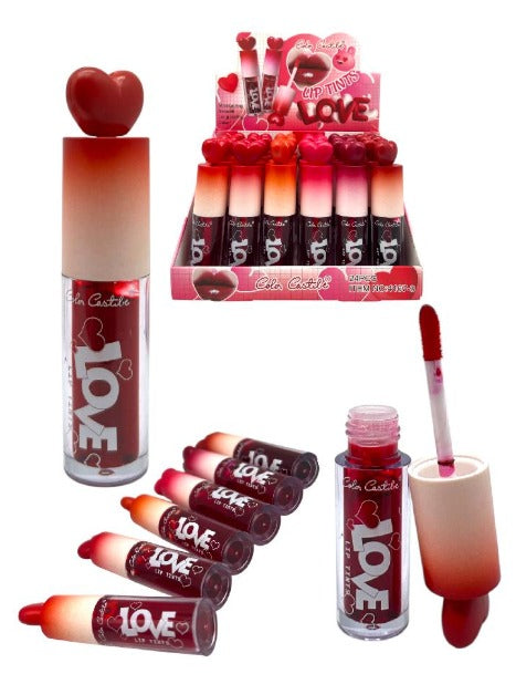 Tinta de labios larga duración tapa corazón - Color Castele