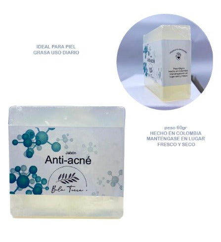 Jabón antiacné con ácido salicílico - Bela Terra