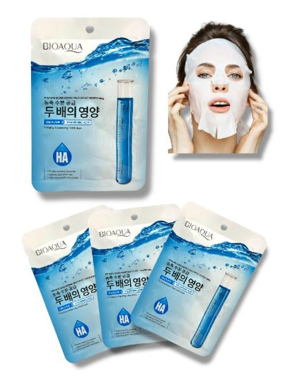 Mascarilla en velo de esqualano y ácido hialurónico BIOAQUA