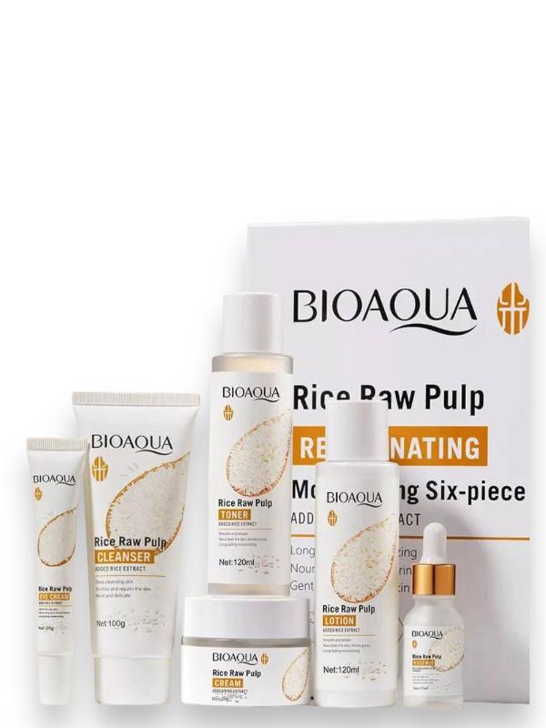 Kit cuidado facial de arroz BIOAQUA (6 piezas)