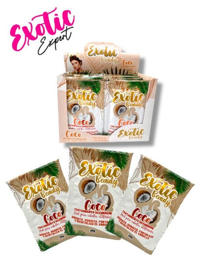 Display x24 tratamiento en sachet coco exotic