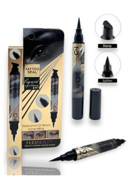 Delineador plumón doble con sello de gato - Waterproof
