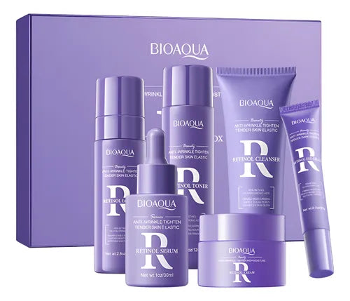 Kit facial antiedad con retinol BIOAQUA (6 piezas)