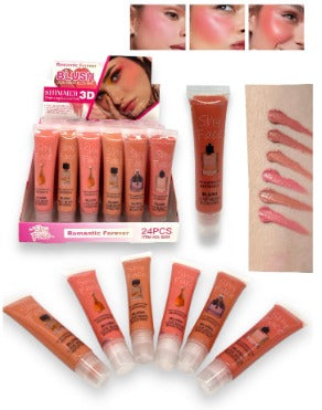 Rubor líquido shimmer 3D - Shy Face Fragrance Romantic Forever