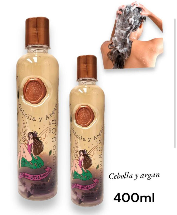 Shampoo cebolla y argán S.O.S 400 ml